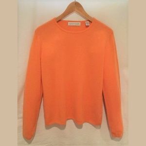 Valerie Stevens Orange Cashmere Sweater